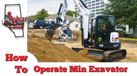 how to haul a mini excavator|operating a bobcat mini excavator.